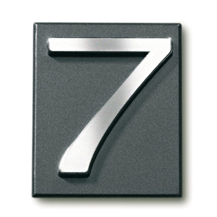 Cyfra 7 samoprzylepna grafit 4x4.7 cm