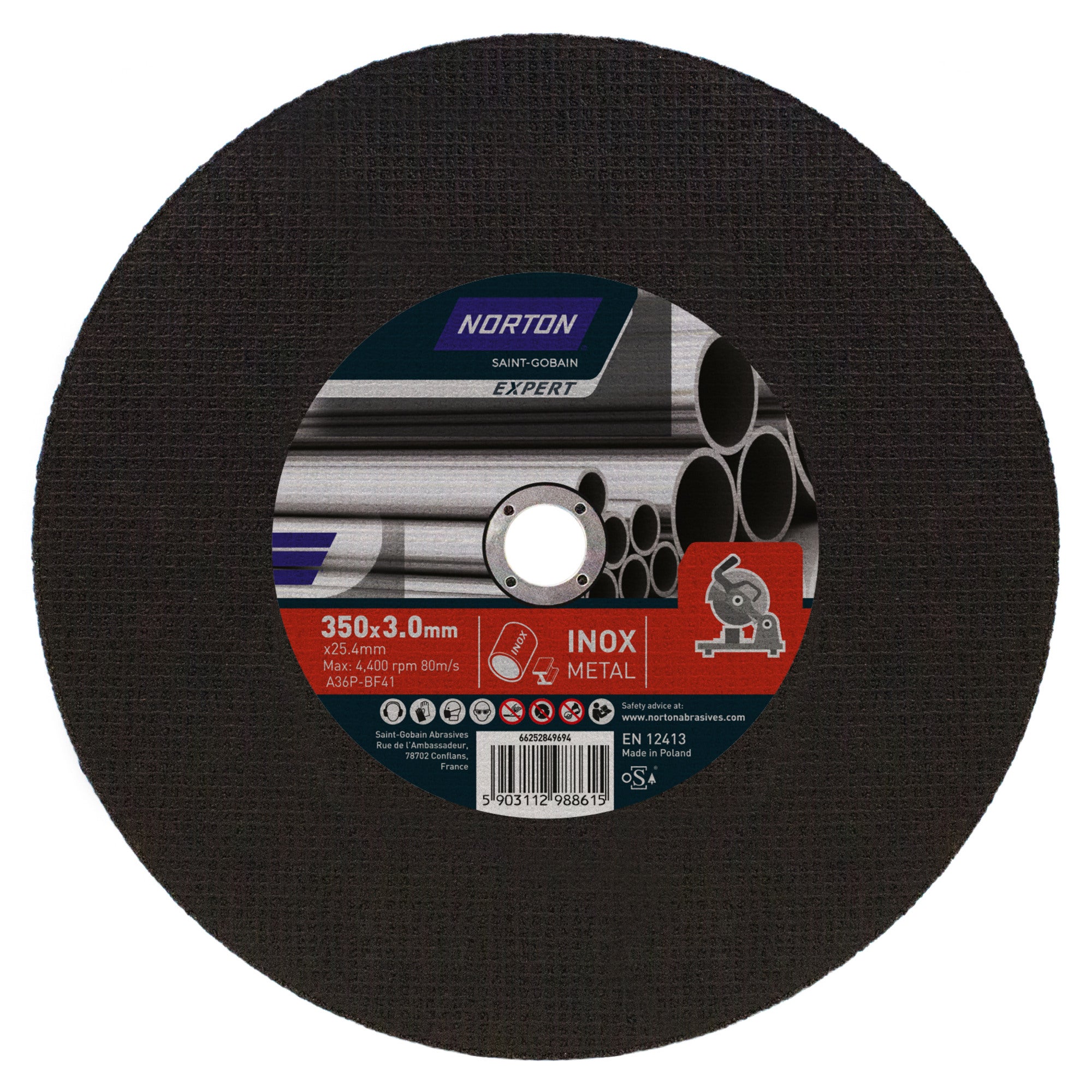 Tarcza do cięcia metalu / Inox 350x3,0x25,4 mm