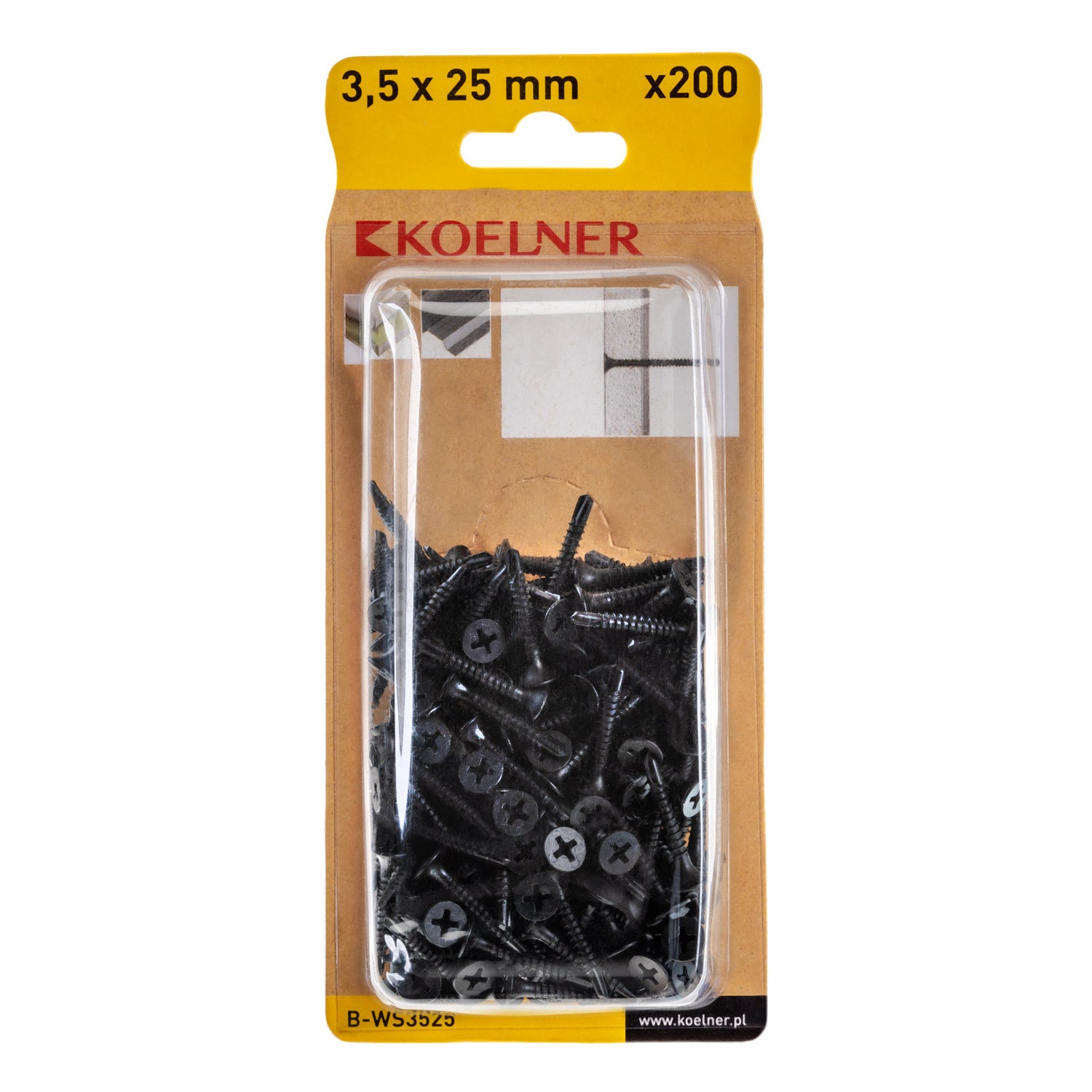  Wkręty samowiercące 3.5x25 mm (200 szt.) 1