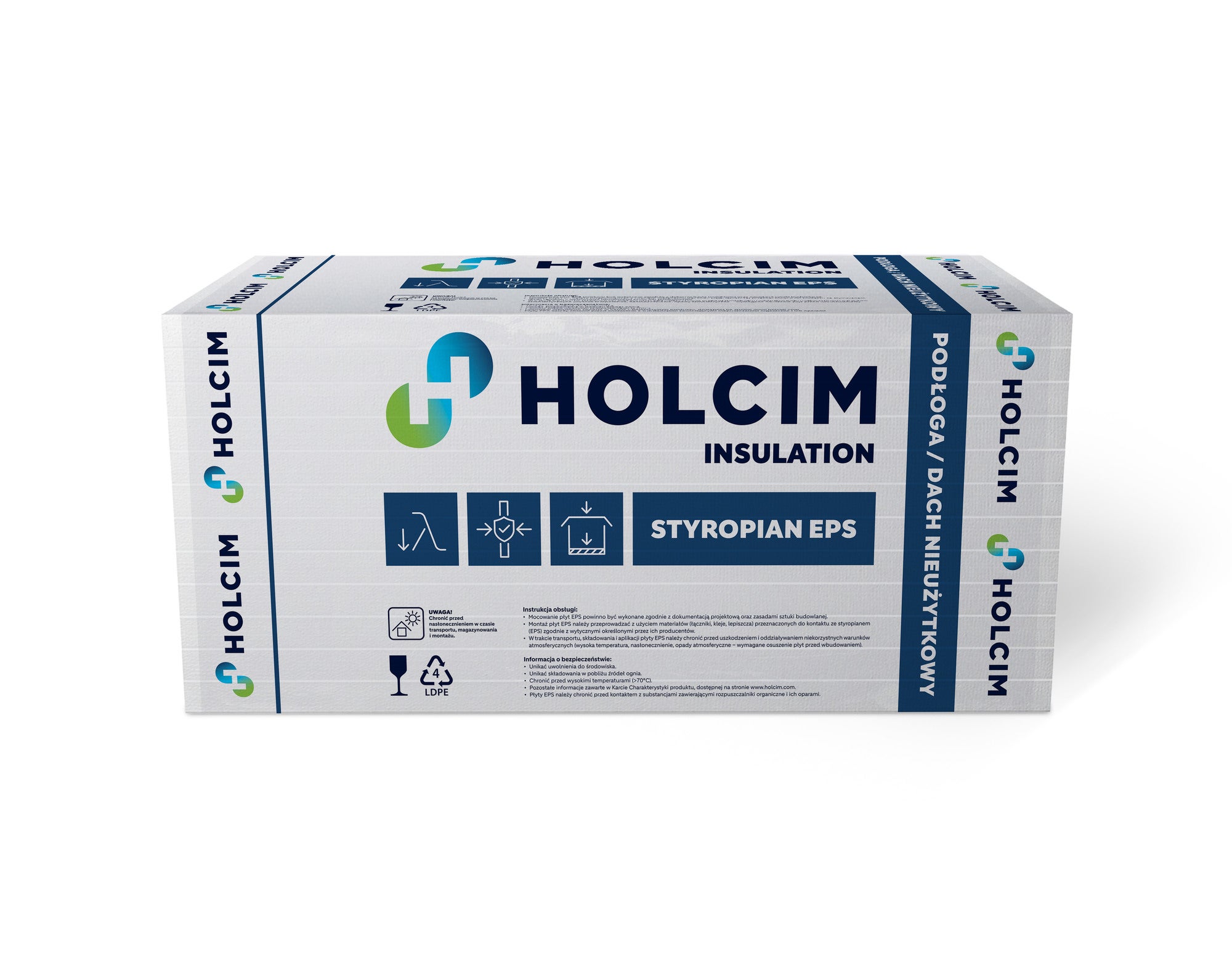 Styropian Holcim 38 2 cm EPS80 0.038 W/(mK) 15 m2