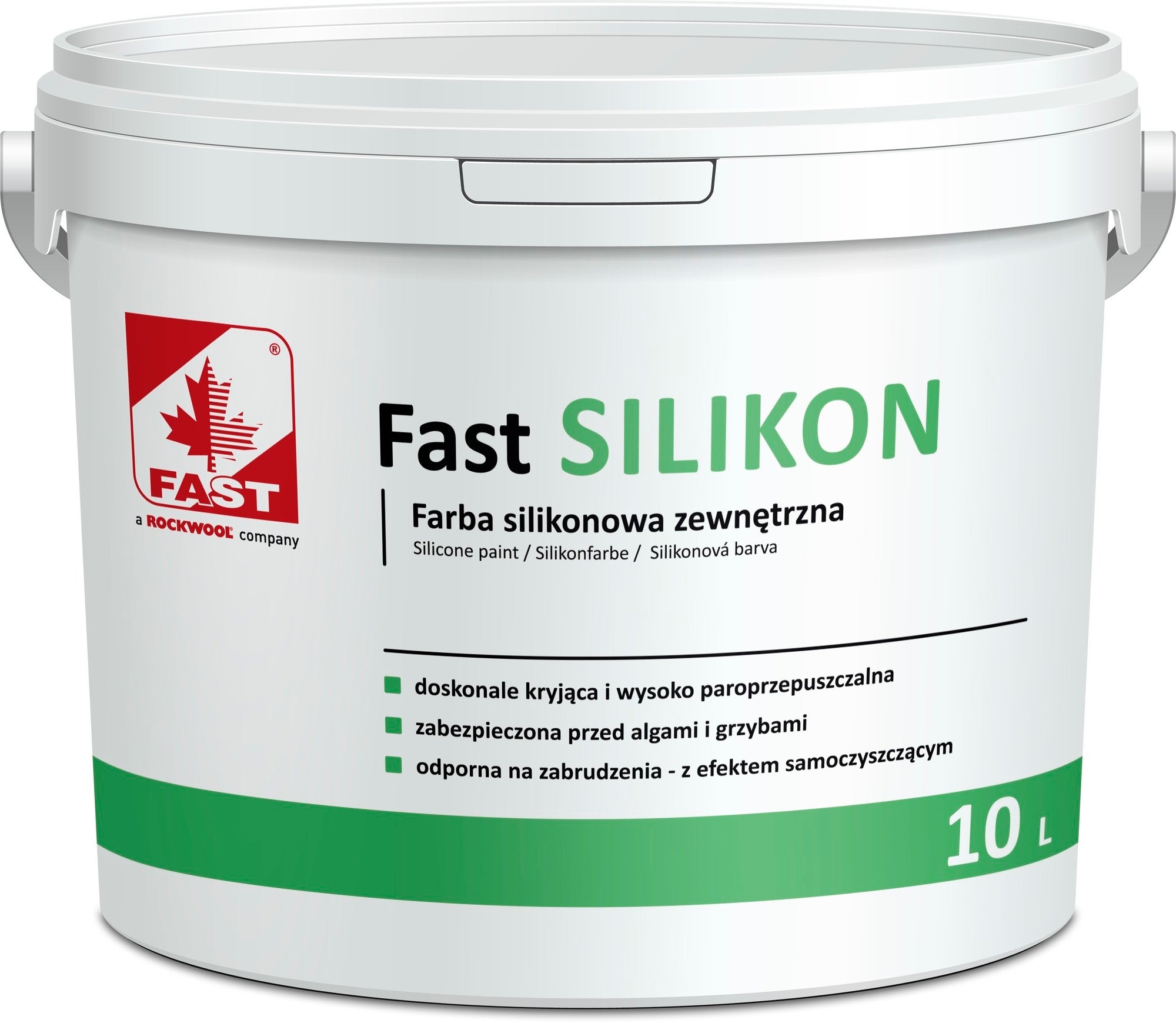 Farba do elewacji Fast Silikon baza TR 10l