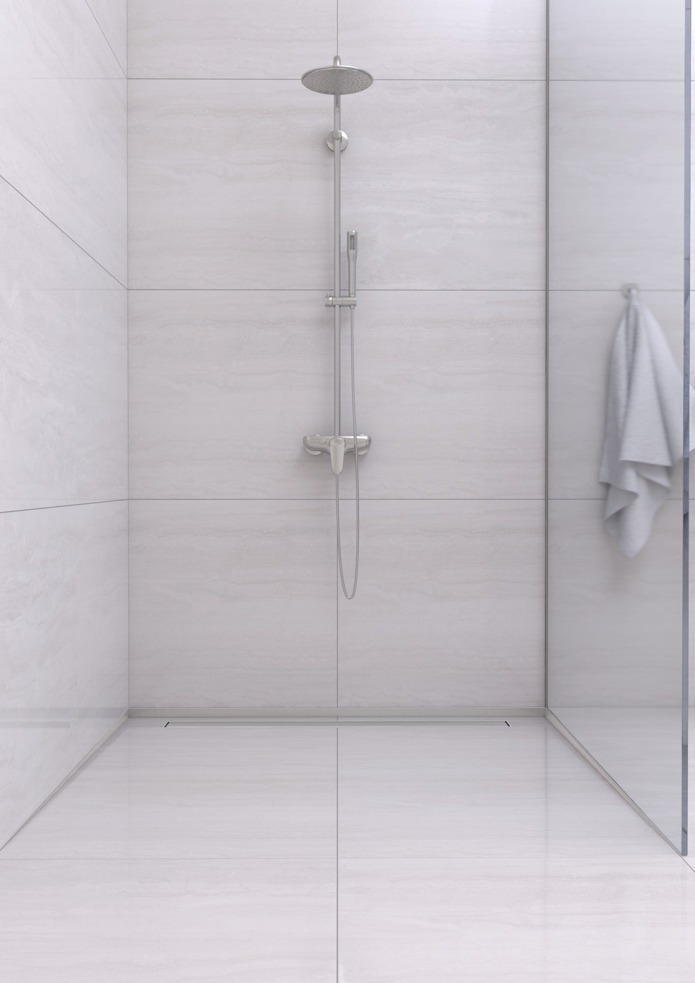 Listwa spadkowa podłogowa prawa 120 cm inox 6