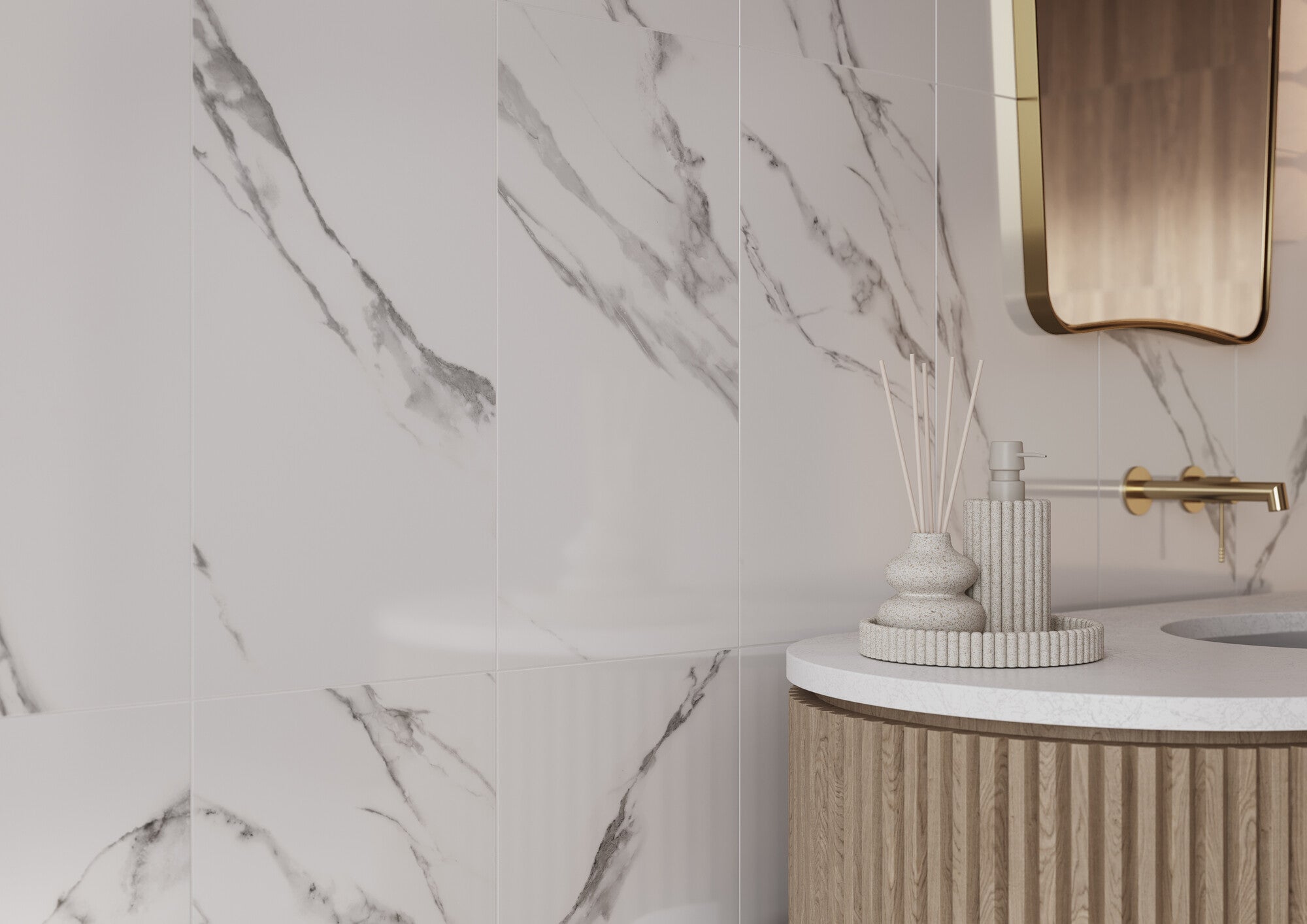 Płytka ścienna Calacata Snow mat 29,7x60 1,25 m2 3