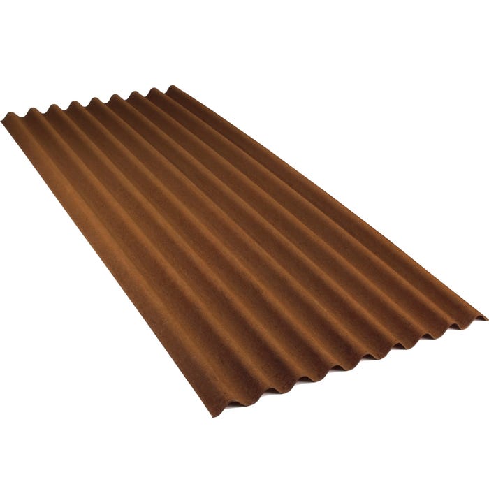 Płyta falista Onduline Base, brązowa 2.00x0.86 m