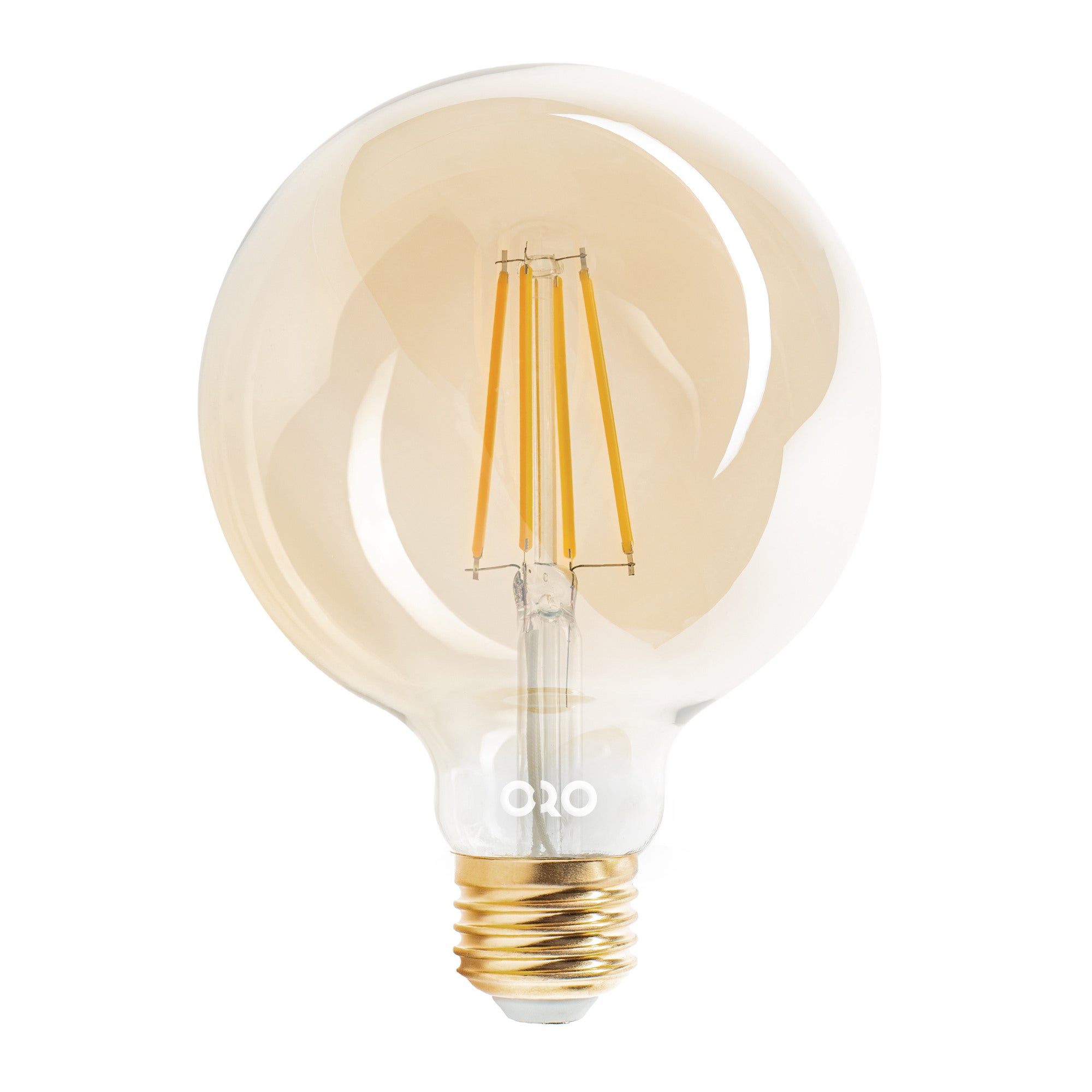 Żarówka LED E27 Filament 6W 550Lm 2200K średnica 80mm bursztynowa ściemnialna 0