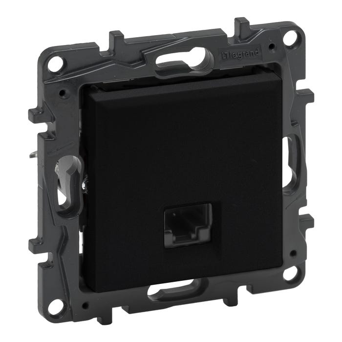 Niloe Step czarny gniazdo 1xRJ45 kat.6