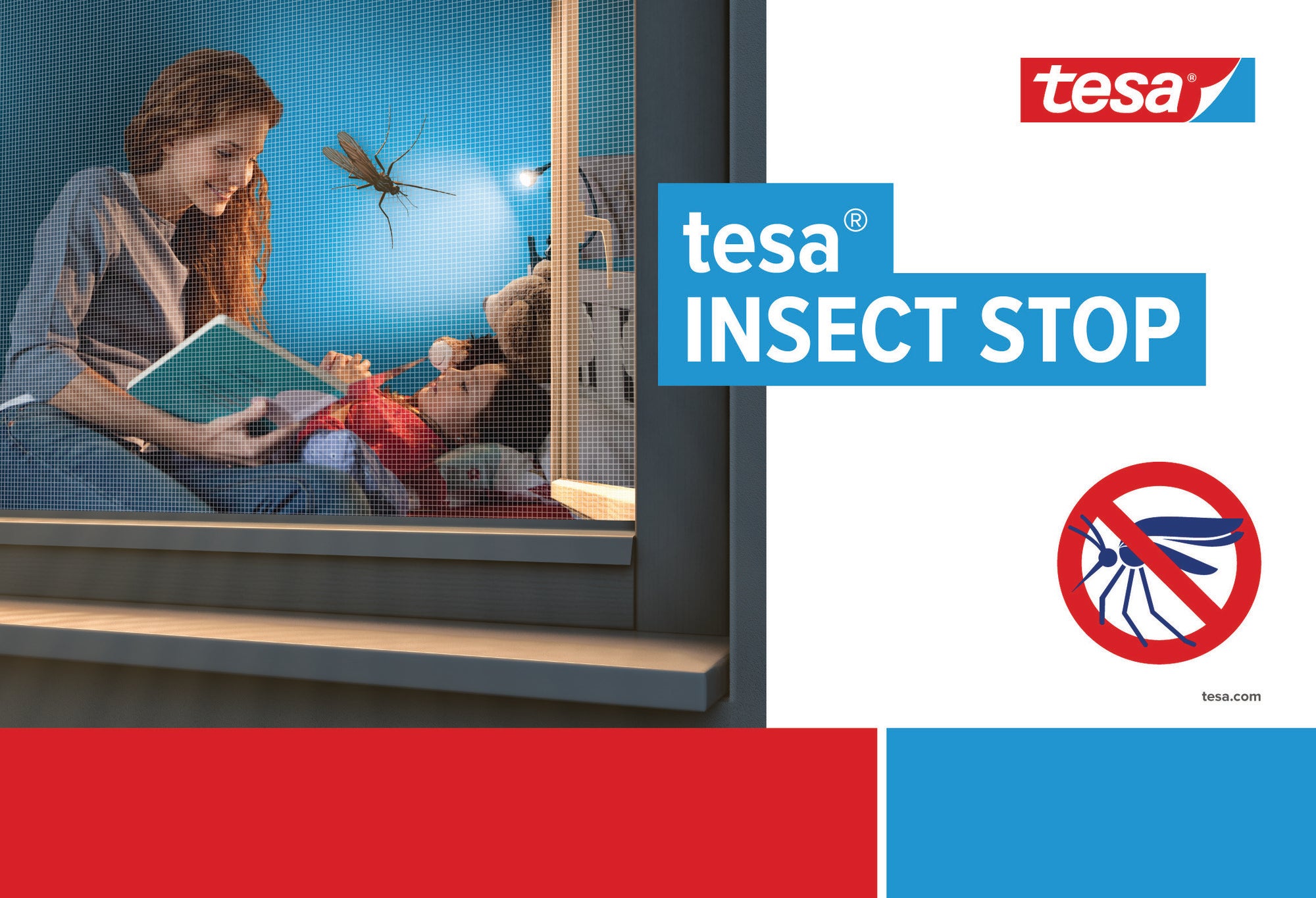 Moskitiera przeciw owadom Tesa 120x220cm biała 1