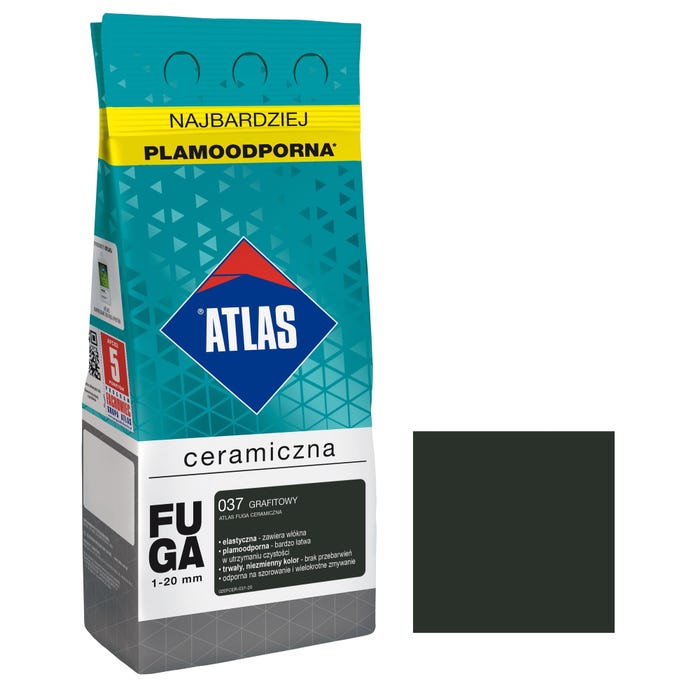 Fuga ceramiczna Atlas 037 grafitowy 2kg