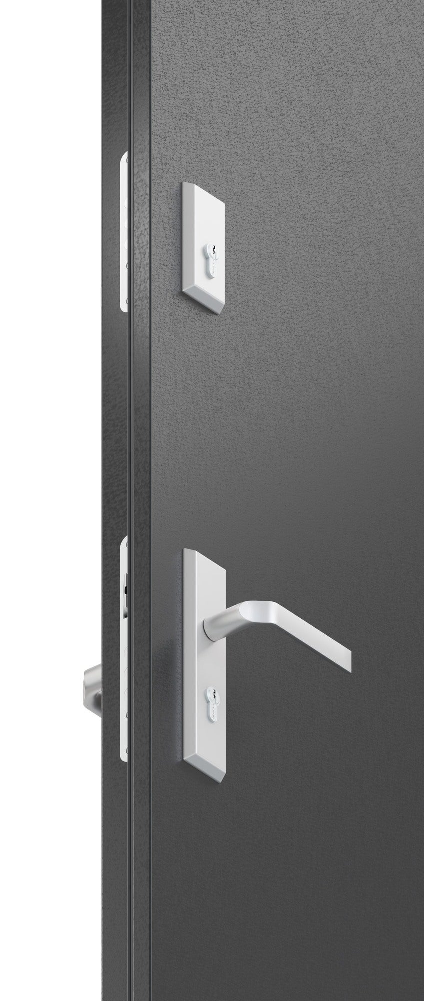 Drzwi stalowe GRAZ antracyt 90 lewe 1