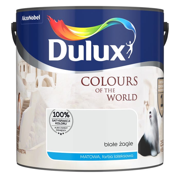Farba Dulux Kolory Świata białe żagle 2,5l