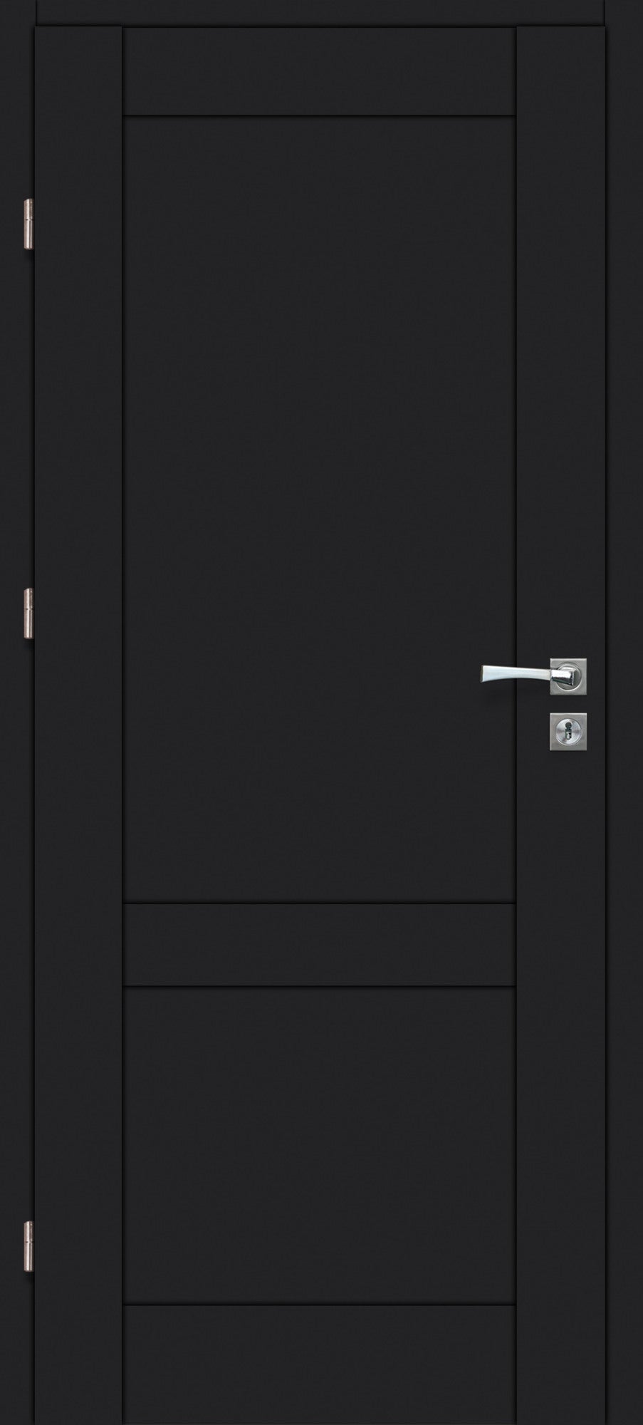 Skrzydło pokojowe Rumba 70 lewe czarny mat