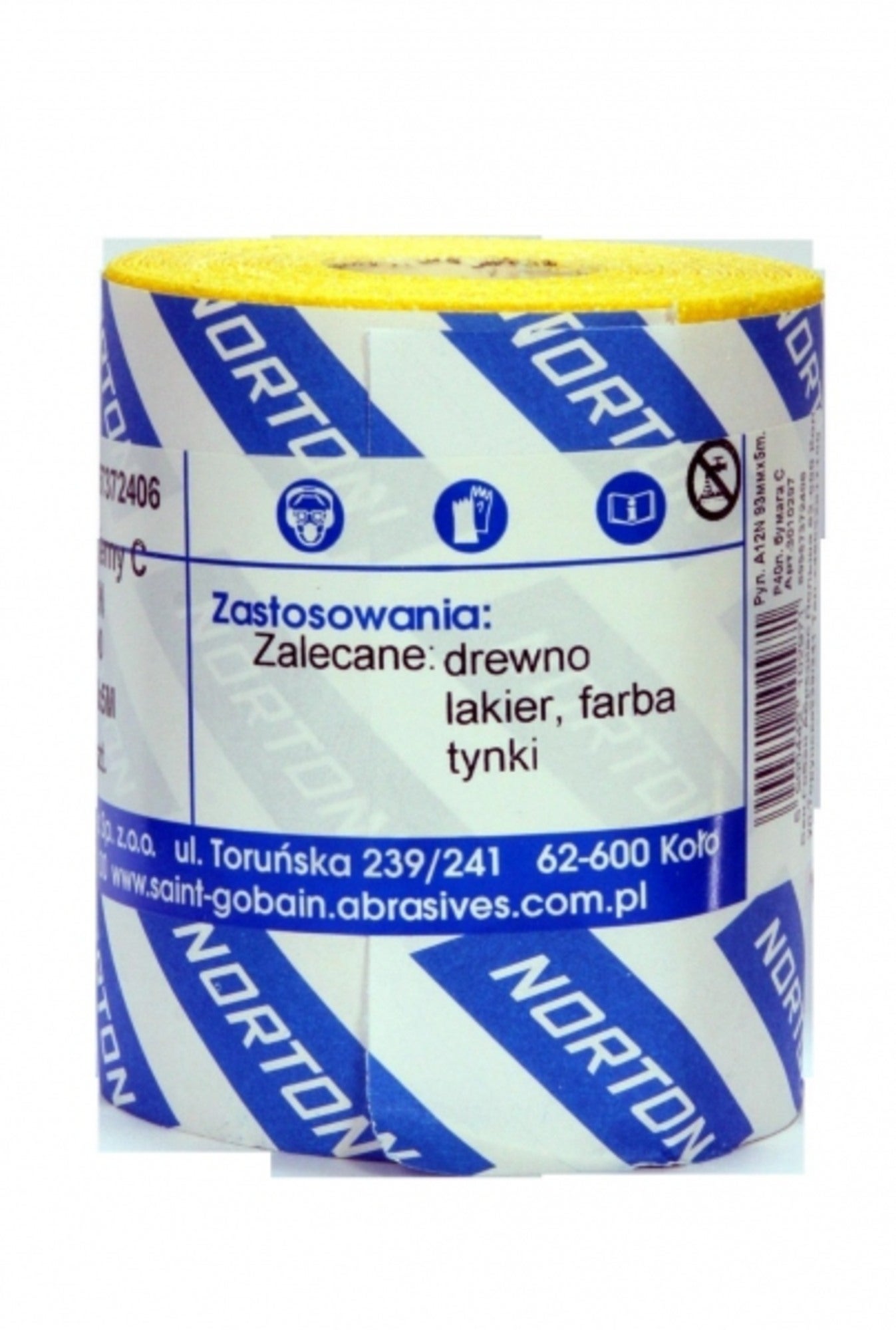 Papier ścierny w rolce 115 mm P60, 5 m 0