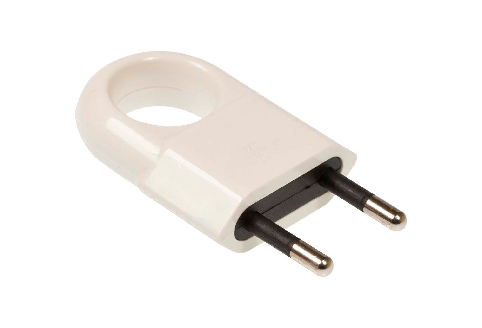 Wtyczka płaska 2,5A bez uziemienia z uchwytem 1