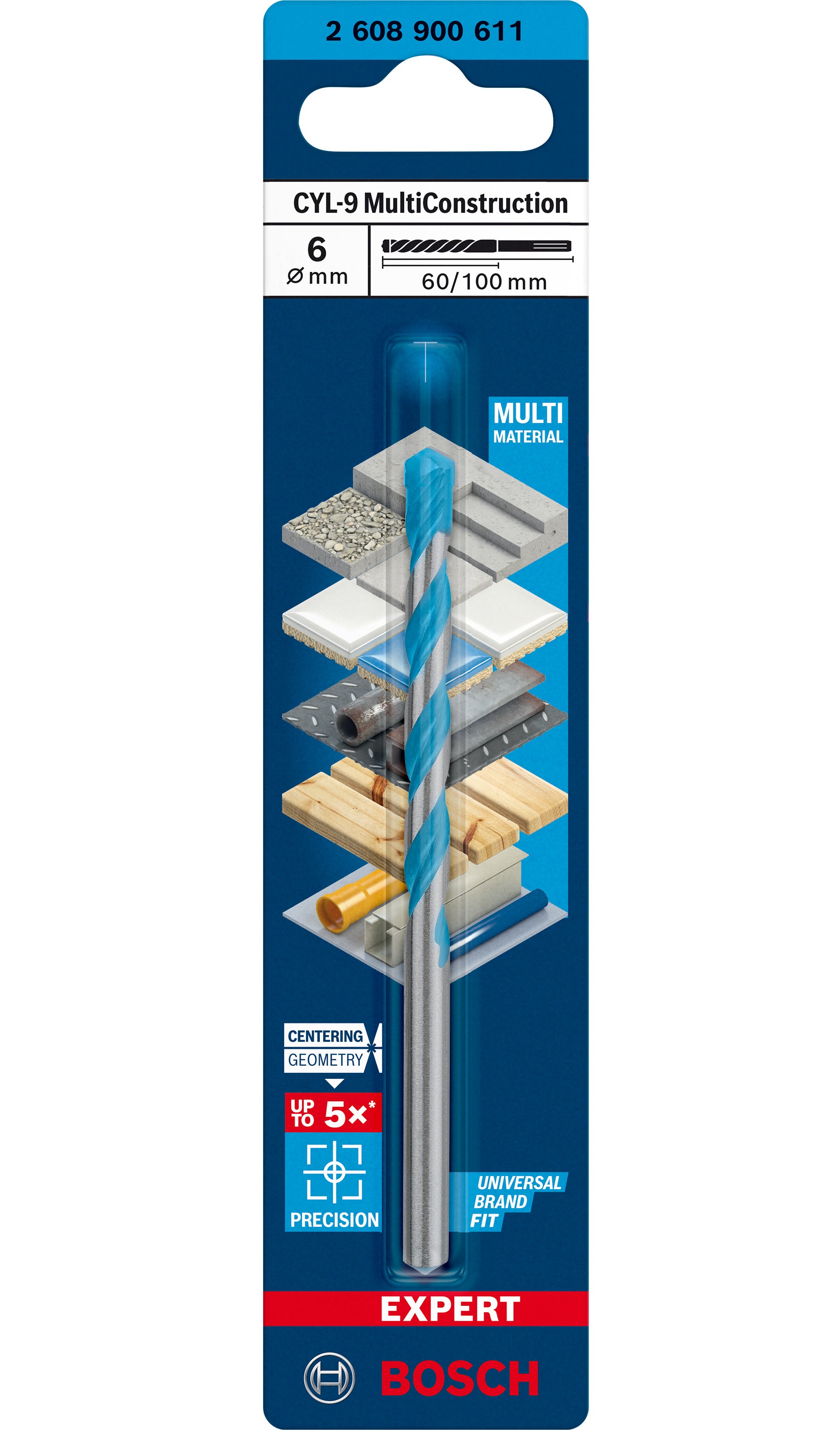 Wiertło wielozadaniowe MULTICONSTRUCTION 6x100 mm Bosch 1