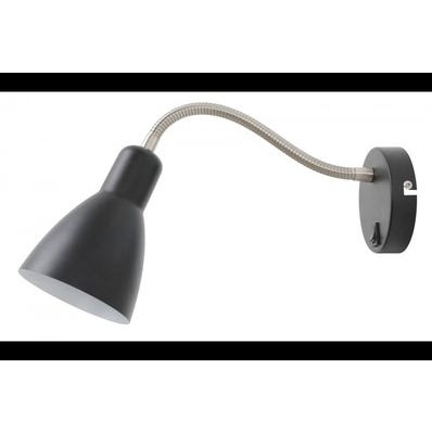 Oprawa ścienna Etore 1x E27, czarny, średnica 11cm, materiał metal