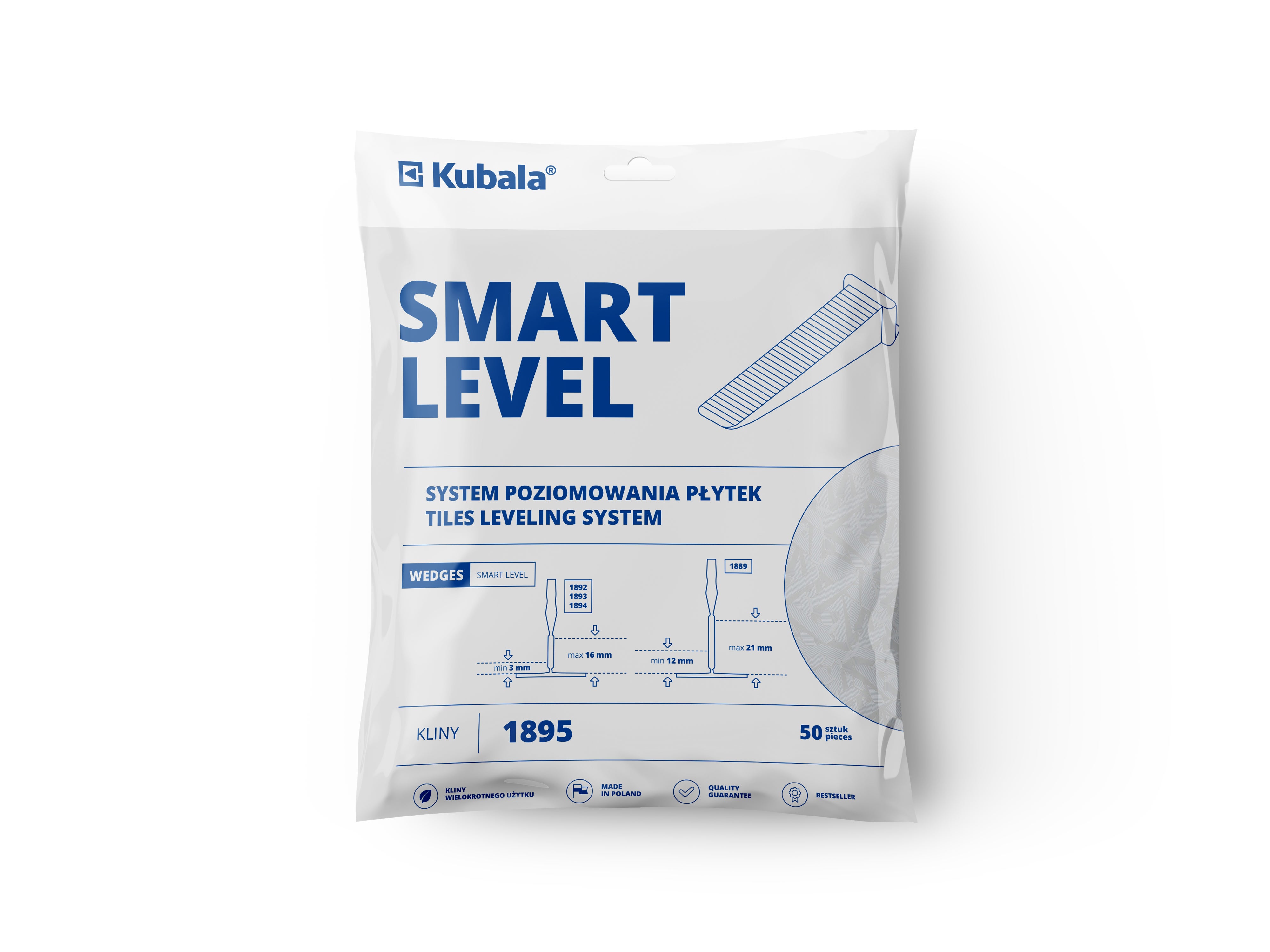 Kliny Smart Level Kubala 3-16 mm, 50 szt 3