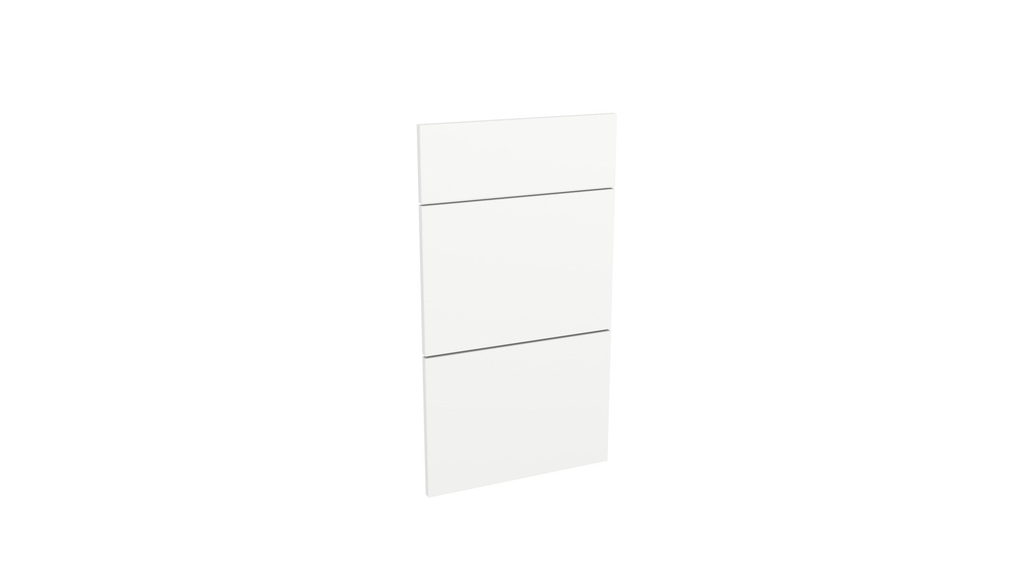 Front kuchenny do szafki z 3 szufladami Biały Platynowy 40x14, 40x28,4 cm x2 sztuki