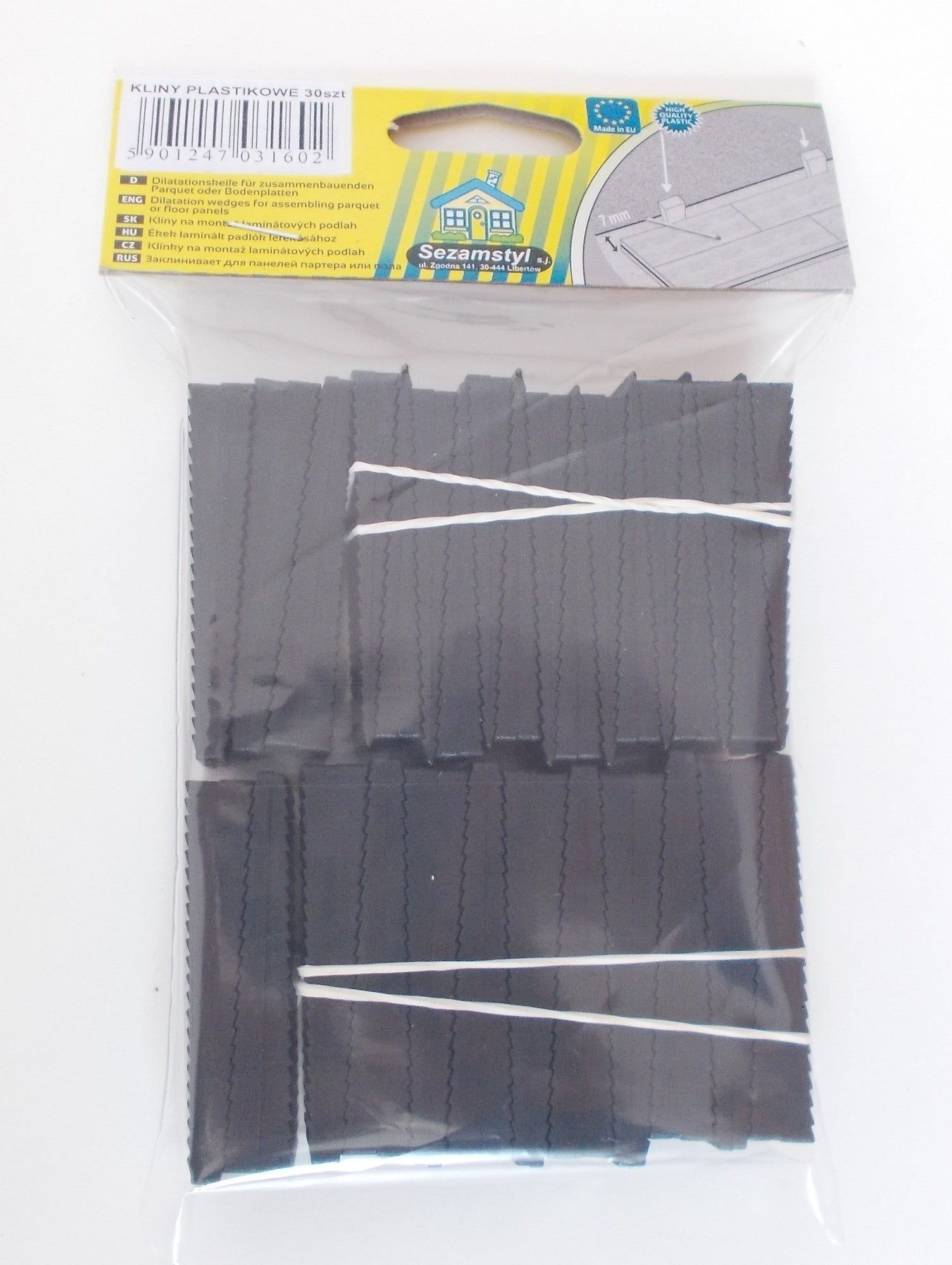 Kliny dylatacyjne platikowe Typ 2 do montażu podłóg pływających 30szt