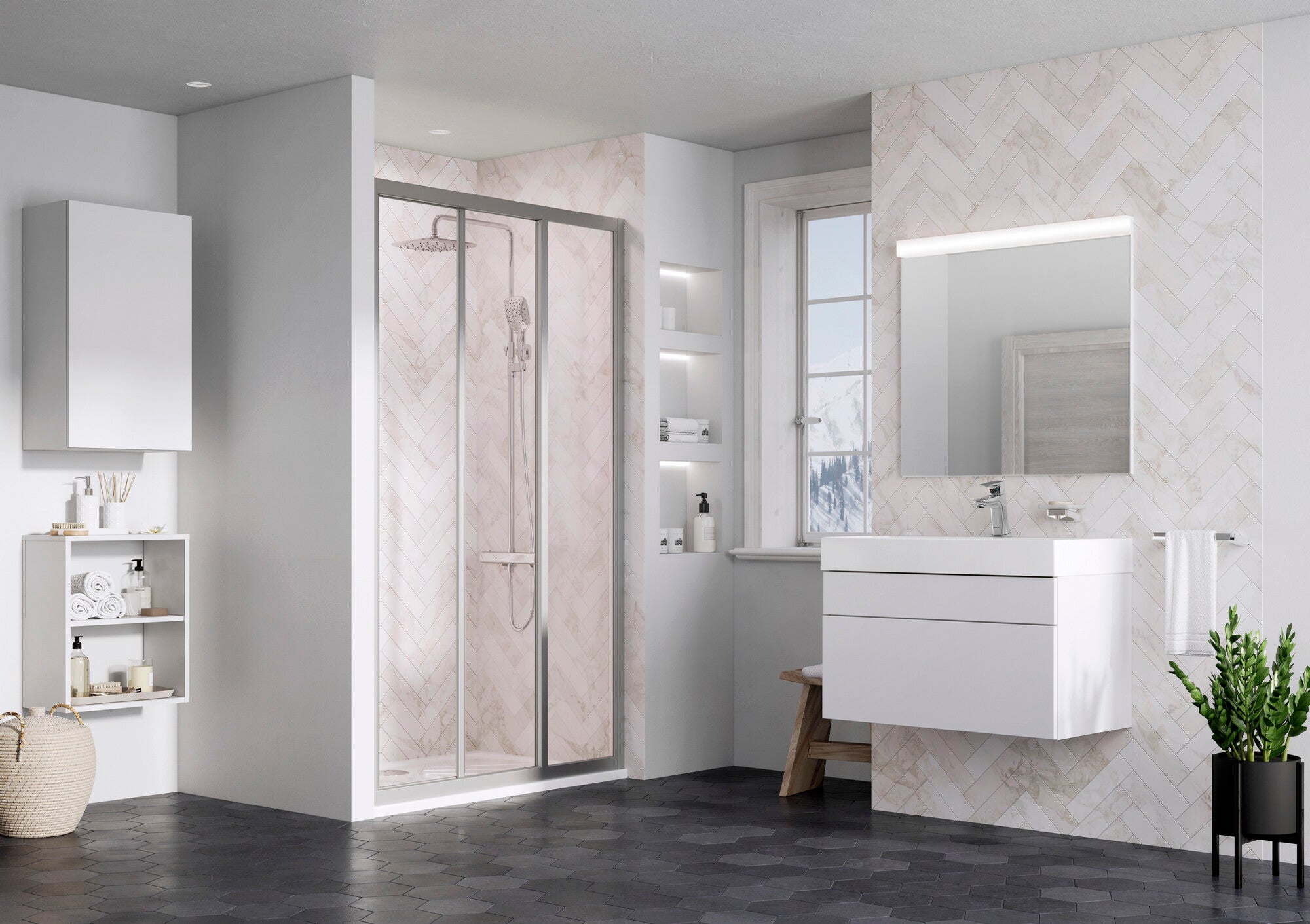 Drzwi prysznicowe Ravak Supernova 130 x 198 cm 1