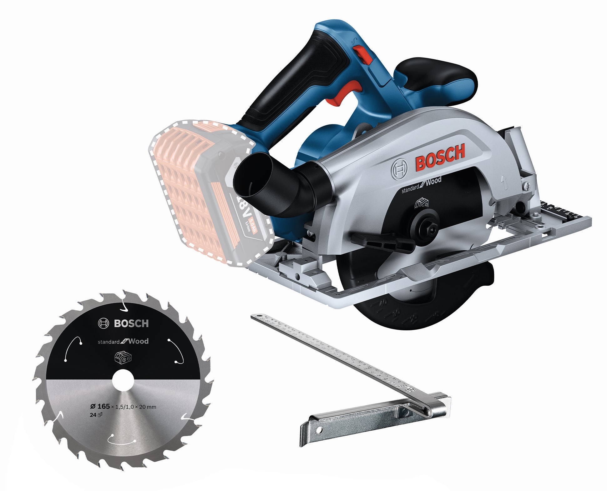 Pilarka tarczowa 18V 185 mm GKS 185-LI Bosch / bez aku 6