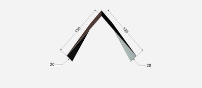 Kalenica dachowa kolor RAL7016, dł. 2 mb 2