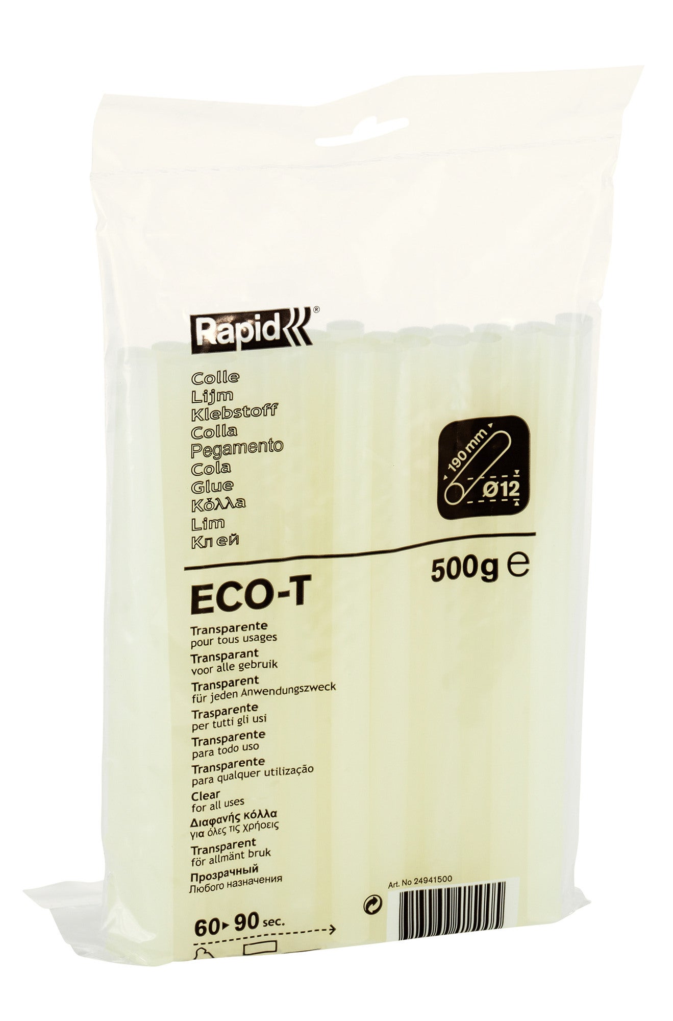 Wkłady klejowe uniwersalne ECO-T 12x190 mm, 500 g 1