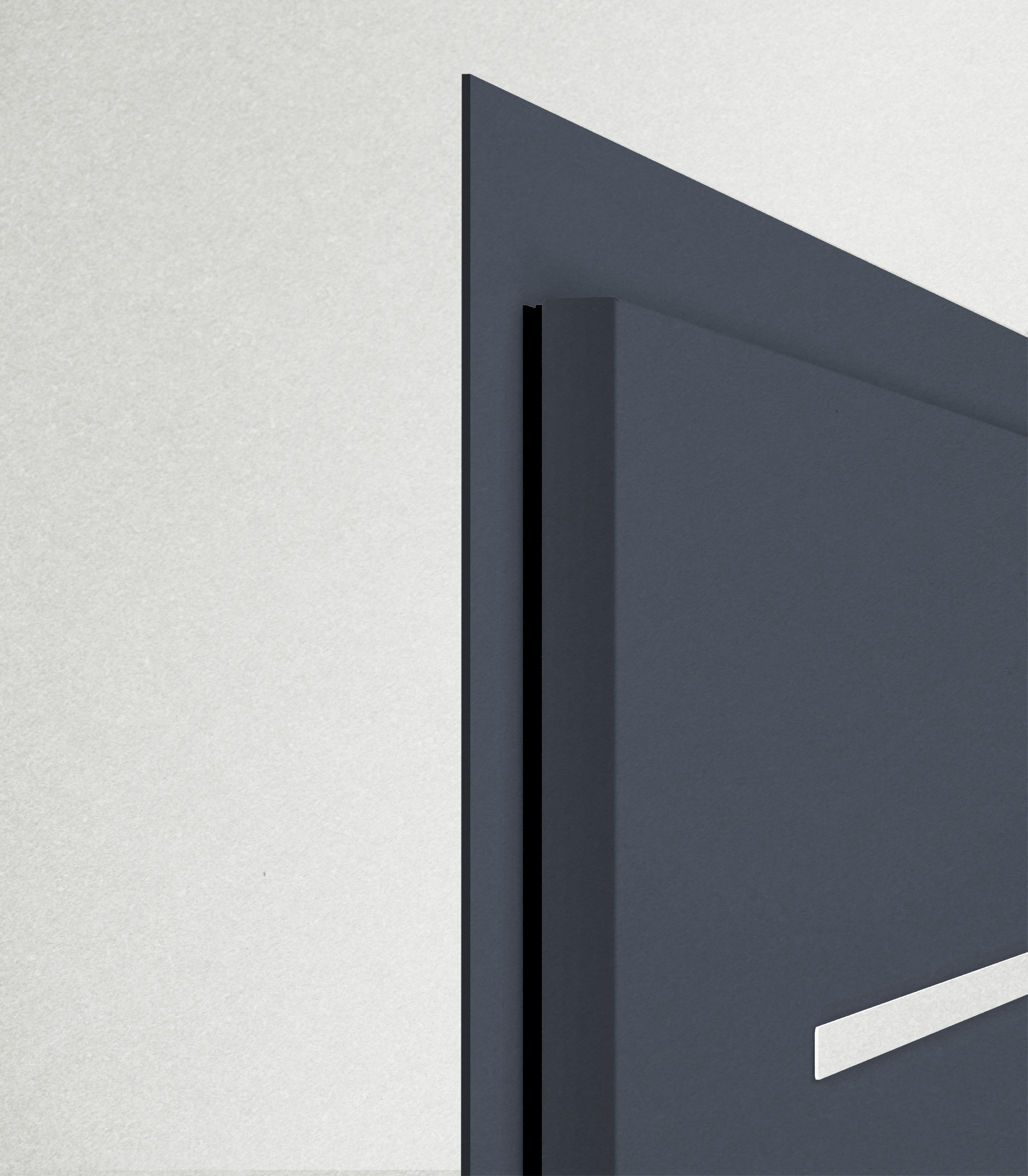 Drzwi zewnętrzne NOVIA Solid grafit 90 prawe 2