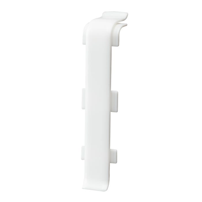 Łącznik do listew przypodłogowych Indo 70x26x17mm biały połysk 2szt