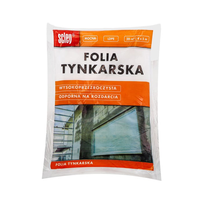 Folia tynkarska Scley LDPE 4 mm 4m x 5m