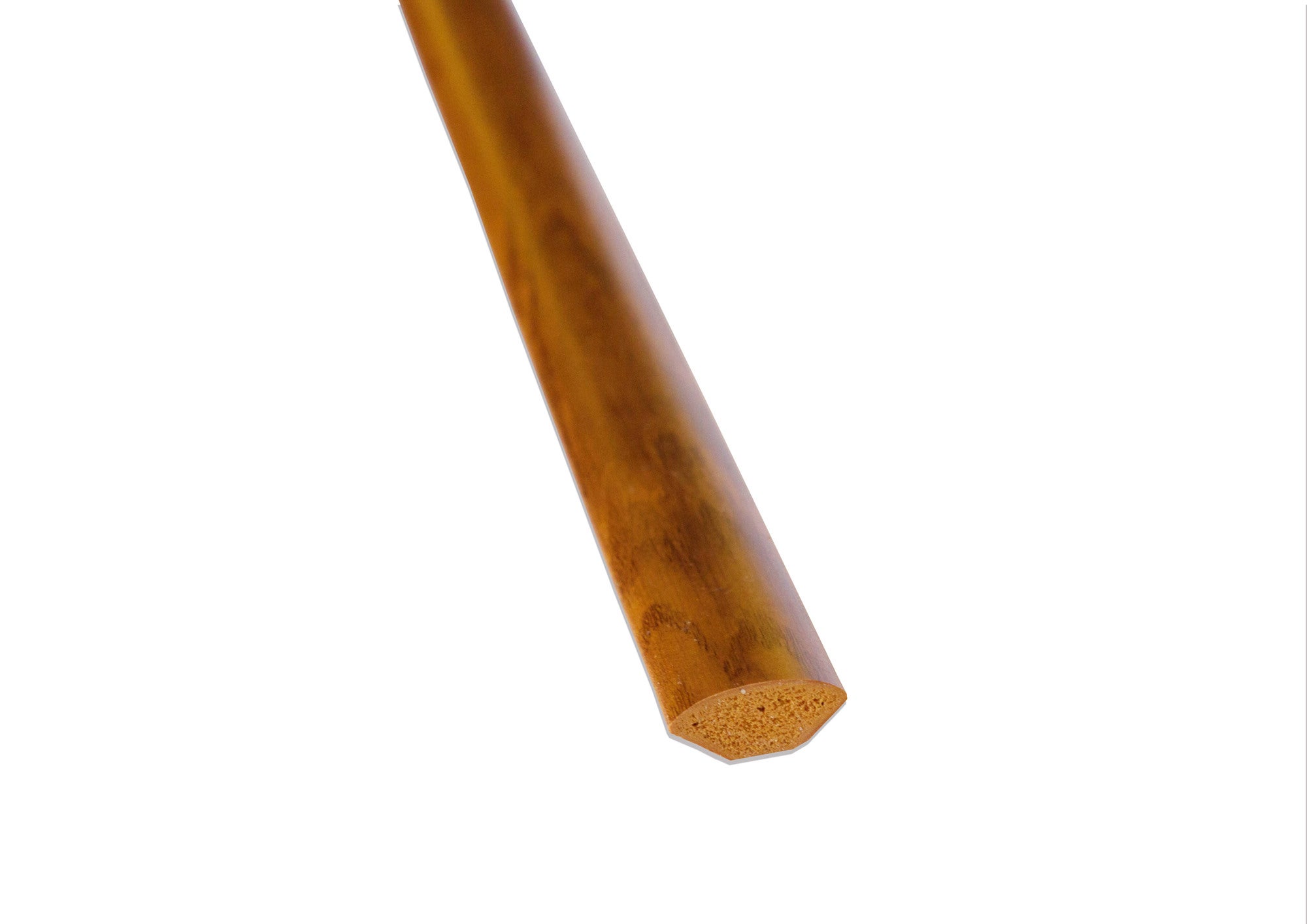 Ćwierćwałek PVC orzech 14x14x2500 mm