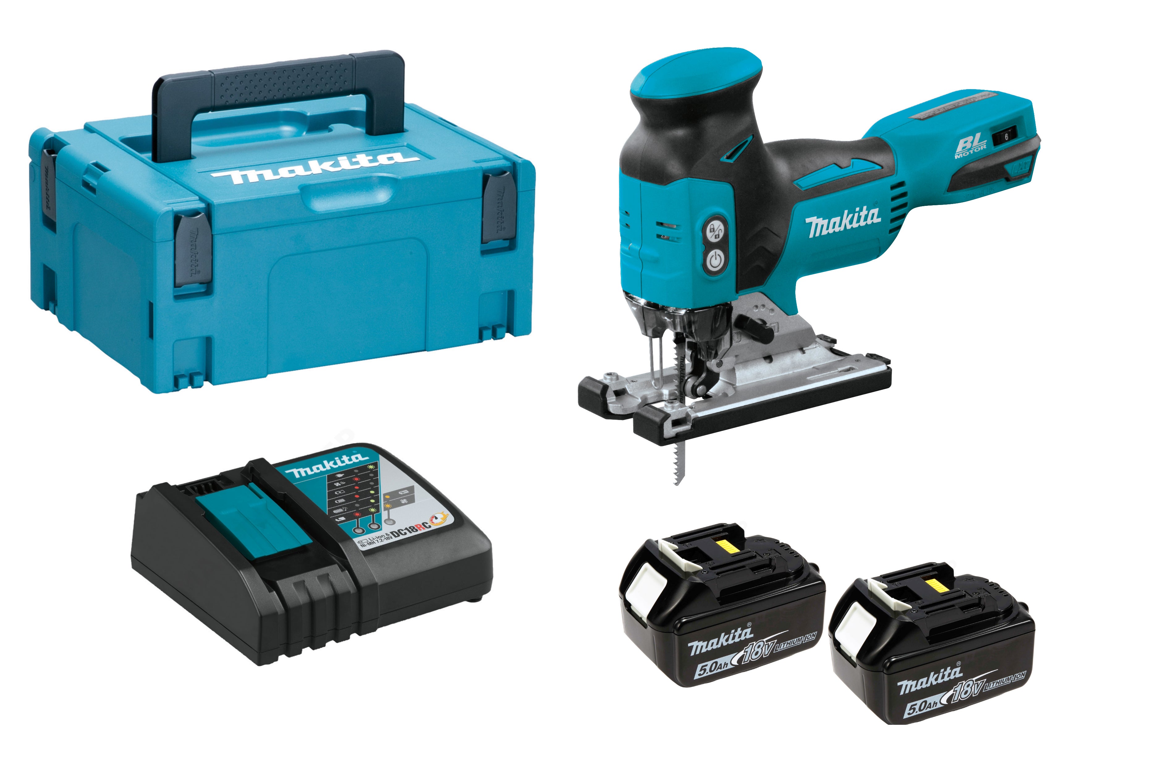 Wyrzynarka 18V DJV181RTJ Makita / 2 x 5,0Ah 1