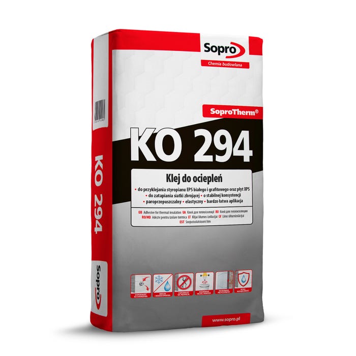 Zaprawa klejąco-zbrojąca do styropianu Sopro Therm KO 294 25 kg