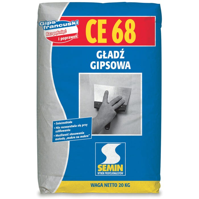 Gładź gipsowa Semin CE68 20 kg