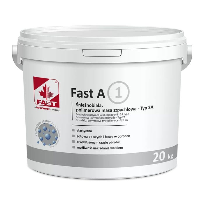 Gładź szpachlowa Fast śnieznobiała 20kg