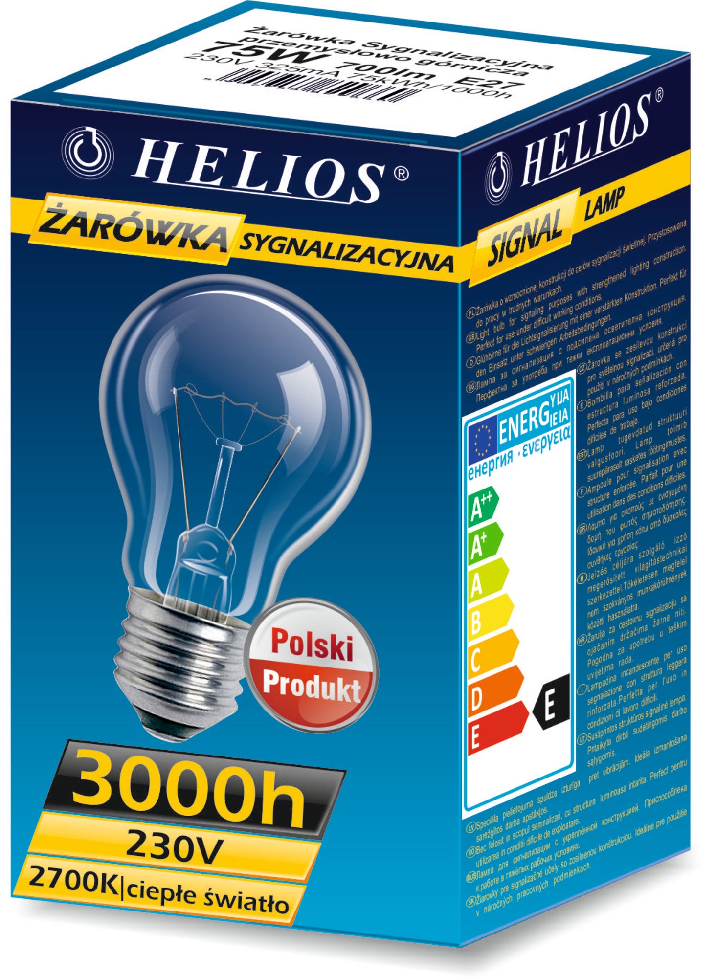Żarówka sygnalizacyjna 75W E27 700lm A55