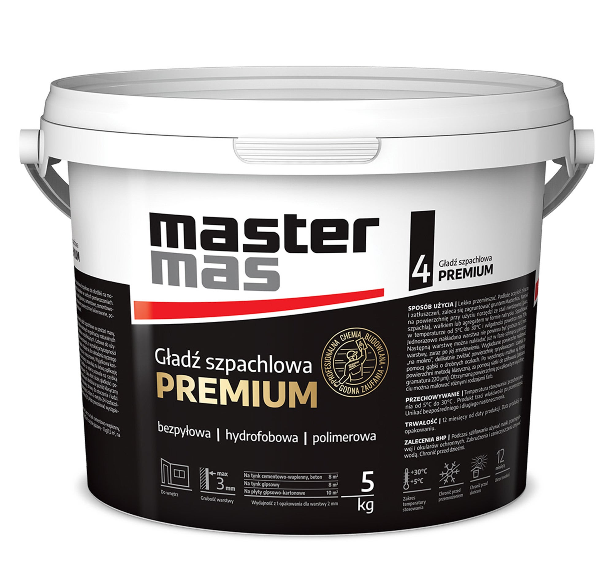 Gładź szpachlowa Premium 5 kg