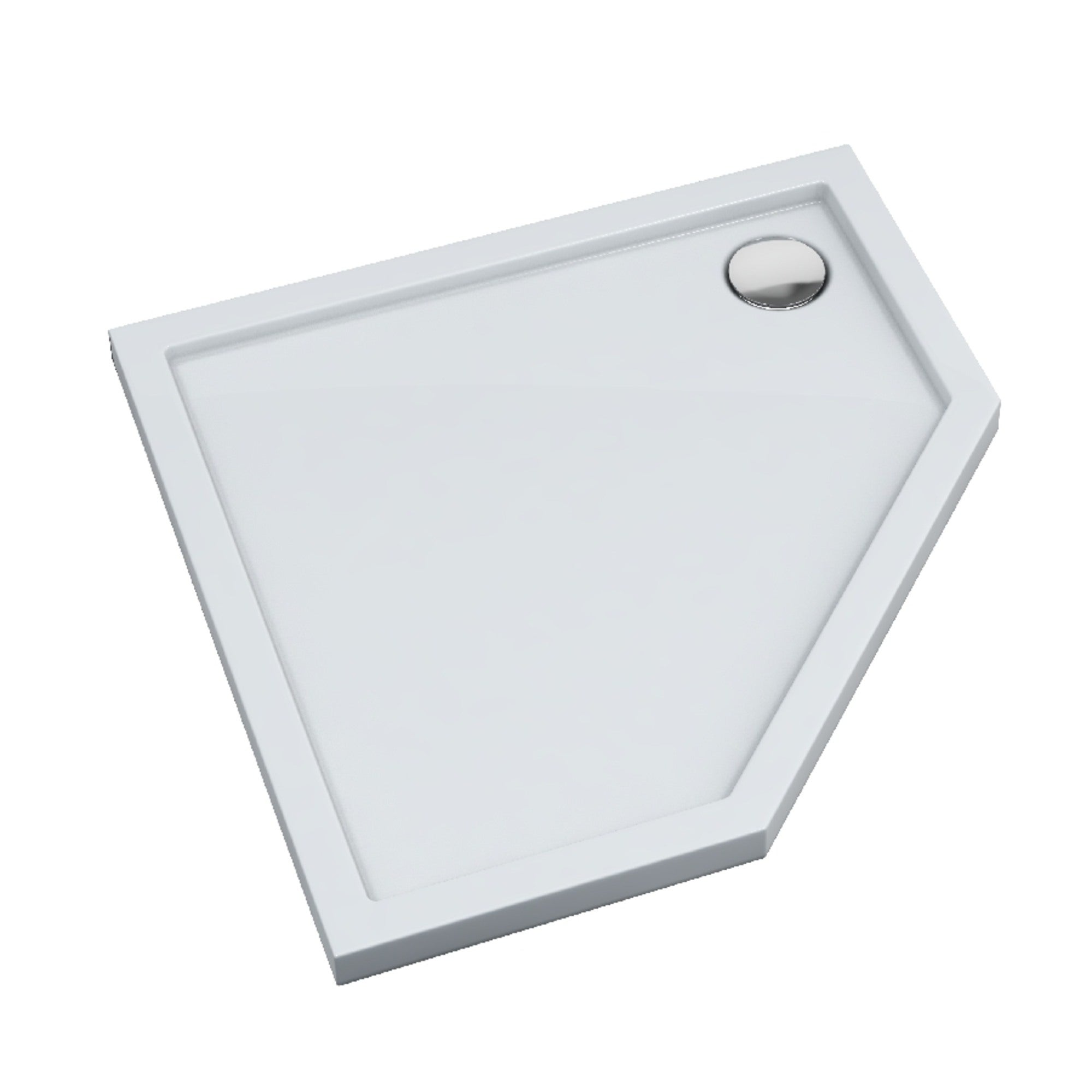 Brodzik pięciokątny Schedpol Caspar 80x80x2,5x5 cm 3.2397