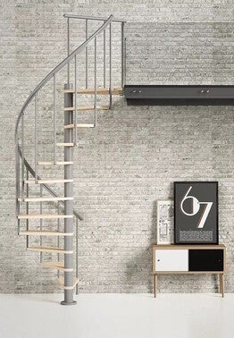 Schody spiralne Calgary średn.140cm srebrne 1