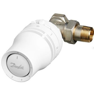 Zestaw termostatyczny Danfoss Redia RA Click, 3-elementowy, kątowy