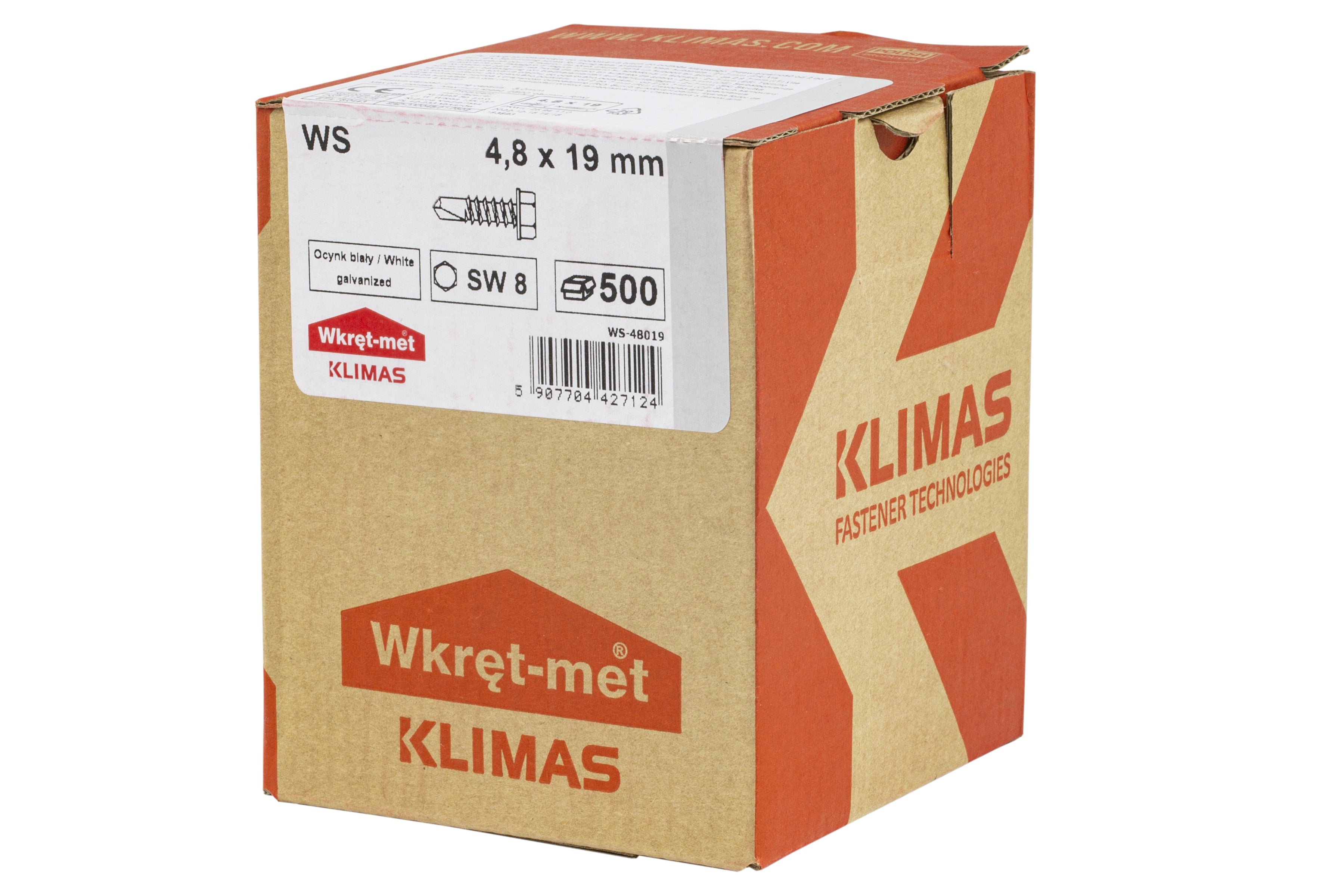 Wkręt samowiercący 4.8x19 mm (1.63 kg.) 1