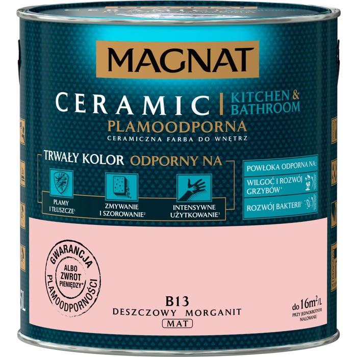 Farba Magnat Ceramic Kitchen&Bathroom deszczowy morganit 2,5l