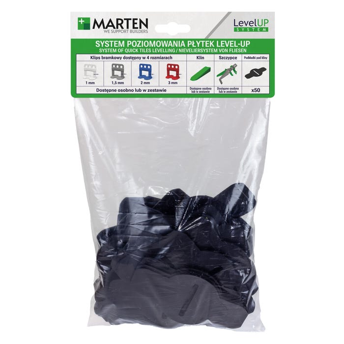 Marten system poziomowania Level Up podkładka 50 sztuk