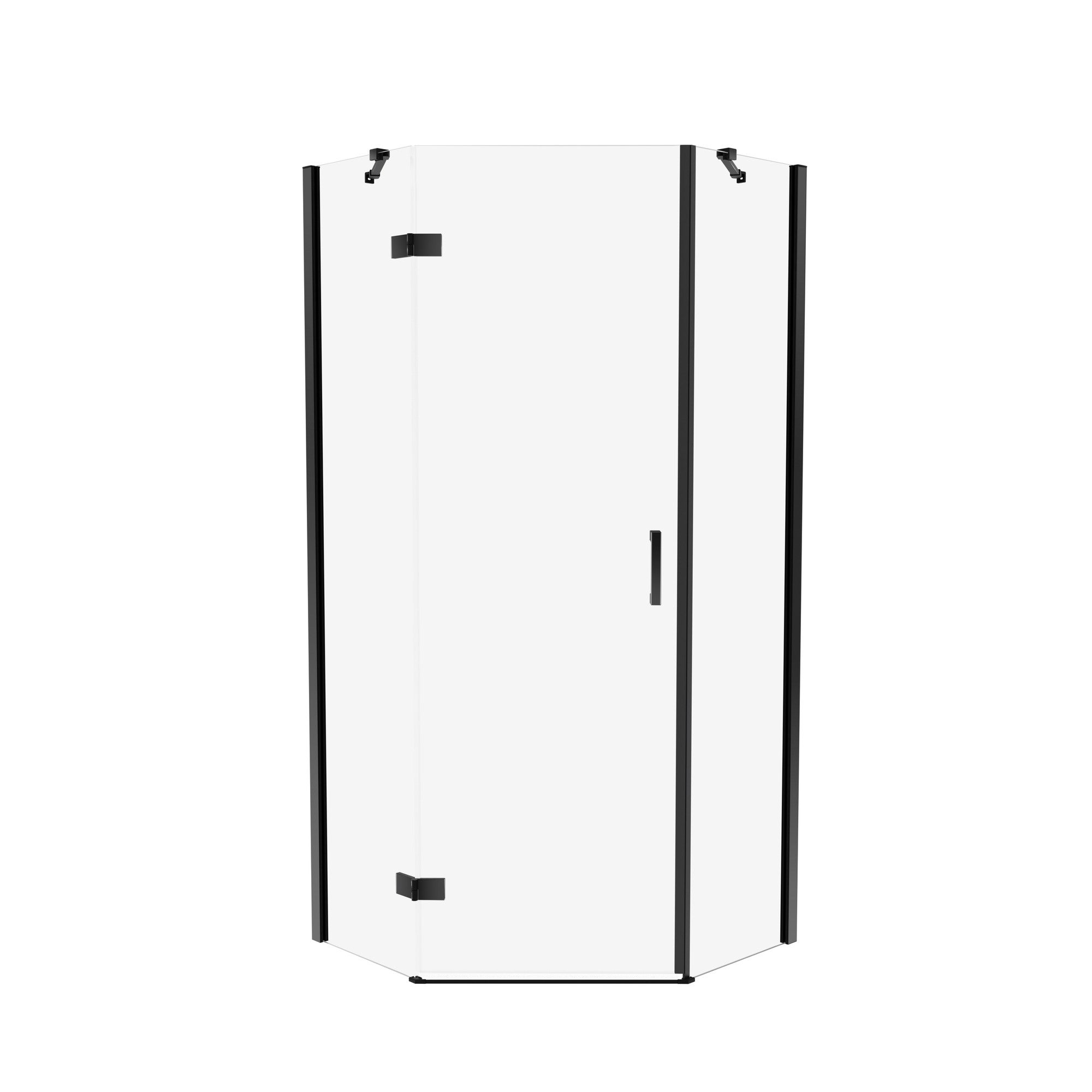 Kabina prysznicowa Kabri Primera Black lewa 80x80 cm