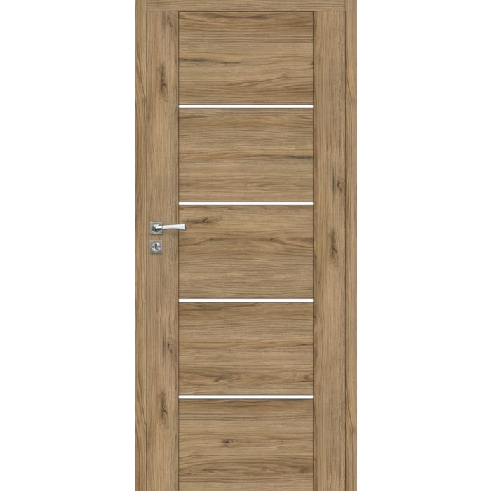 Skrzydło pokojowe Mobi 10 bezprzylgowe 90 cm, prawe, orzech włoski