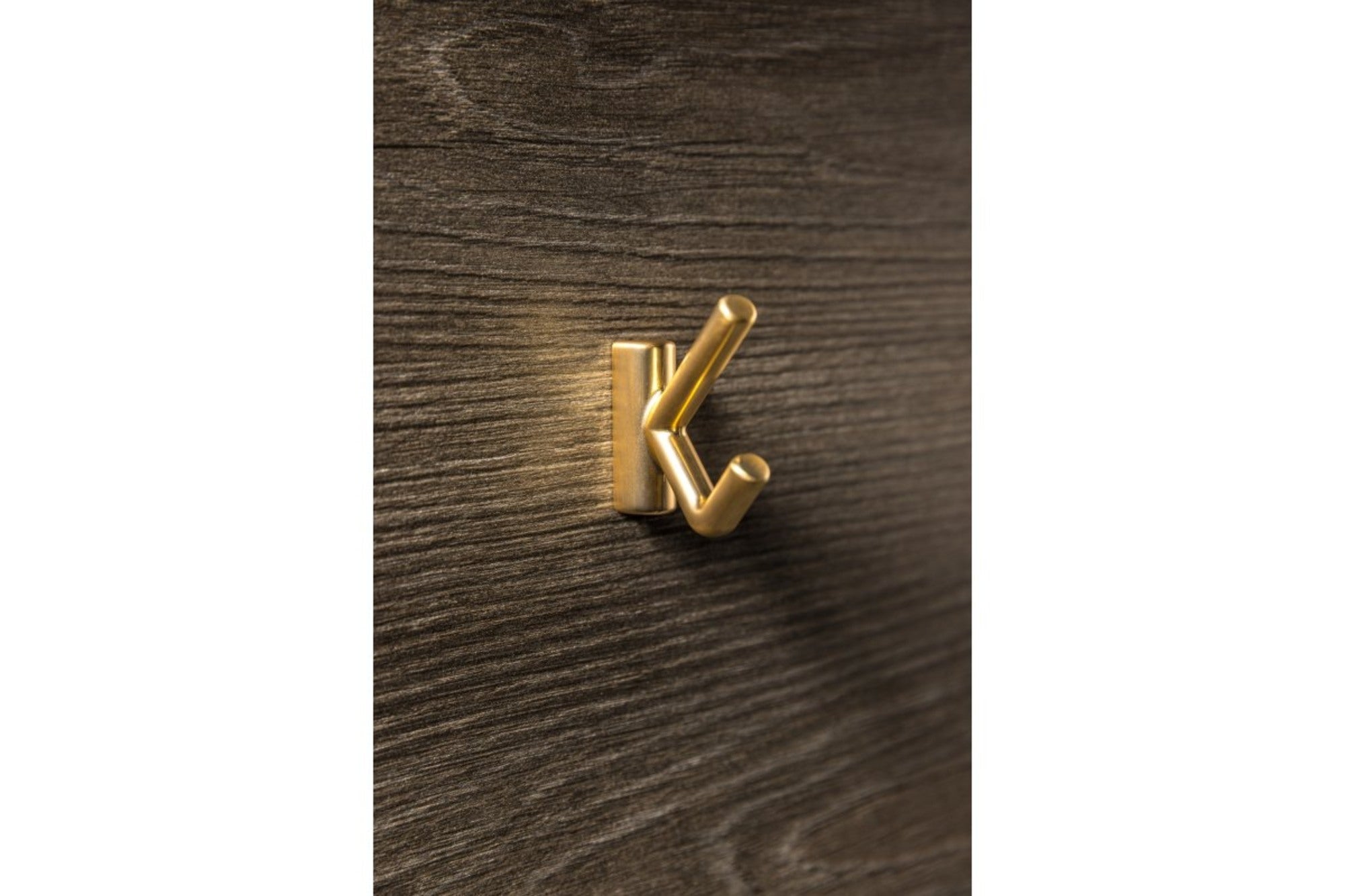 Wieszak podwójny złoto szczotkowana 0