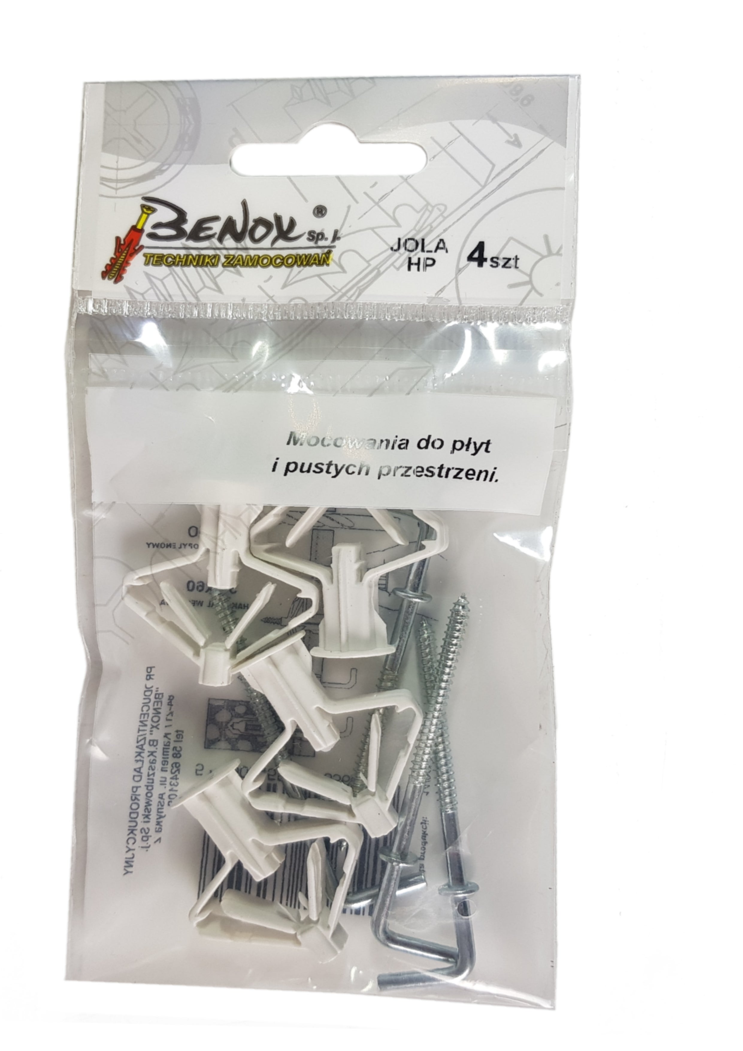 Kołek do pustych przestrzeni z hakiem prostym 1