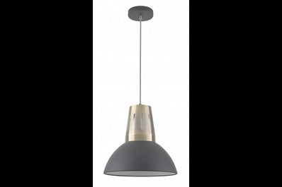 Oprawa sufitowa ARTEMIA L 1x E27, czarny, średnica 34,5cm, materiał metal