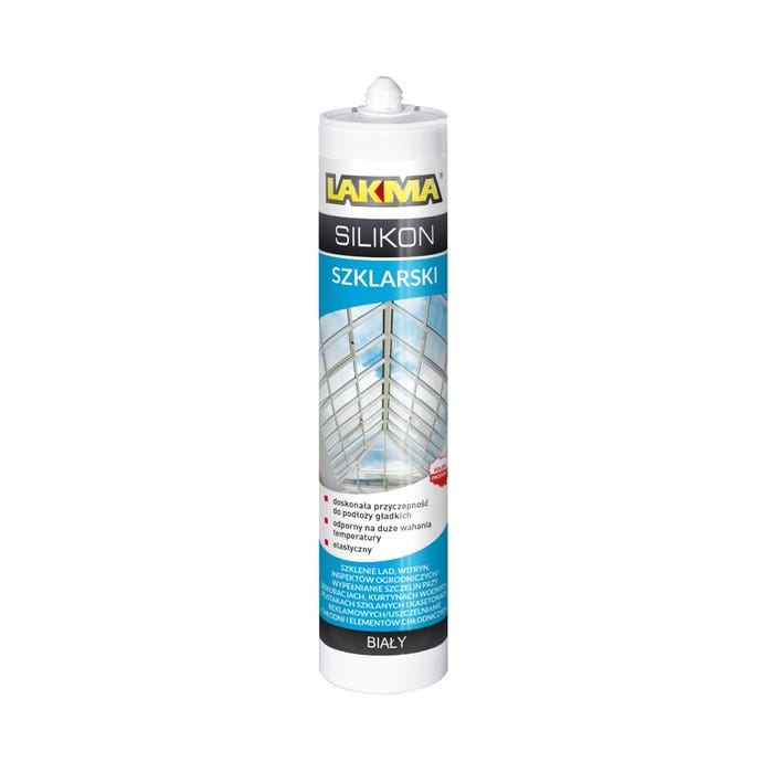 Silikon szklarski Lakma biały 300 ml