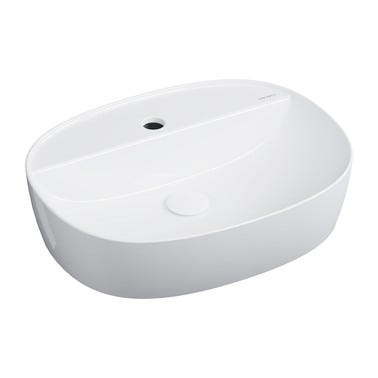 Umywalka nablatowa atlanta 51x39cm biały połysk