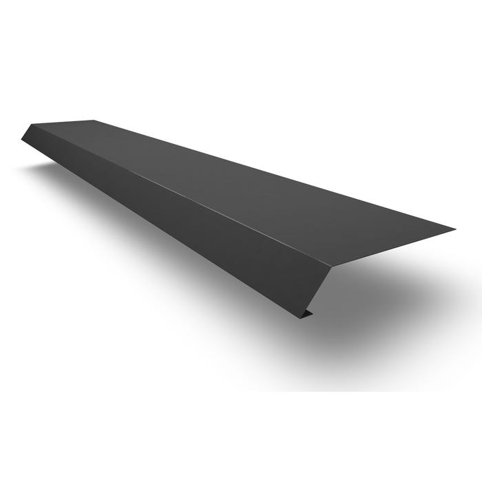 Pas nadrynnowy 130x60x10 mm, dł. 2 m, grafitowy metal Scala Plastics